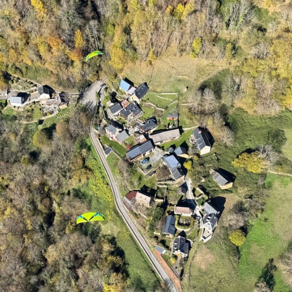 Le hameau vu du ciel